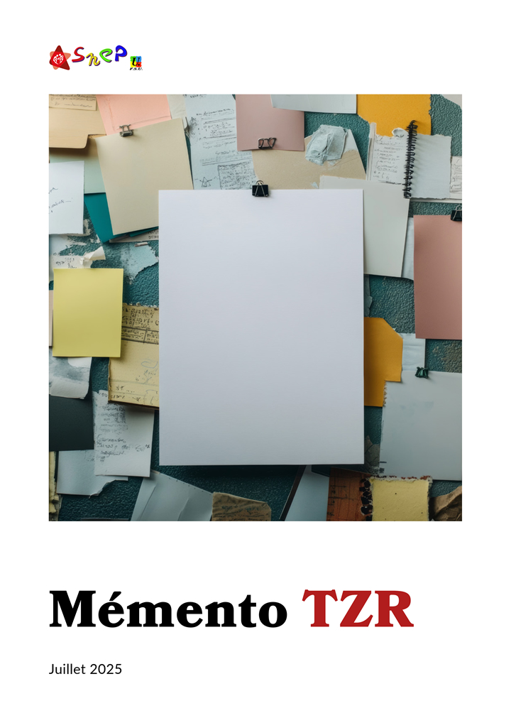 Mémento TZR – Accès réservé