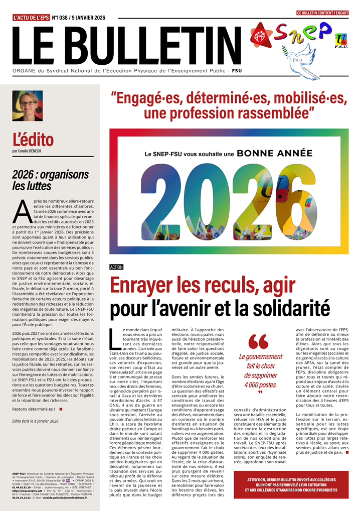 Bulletin 1038 – Janvier 2026